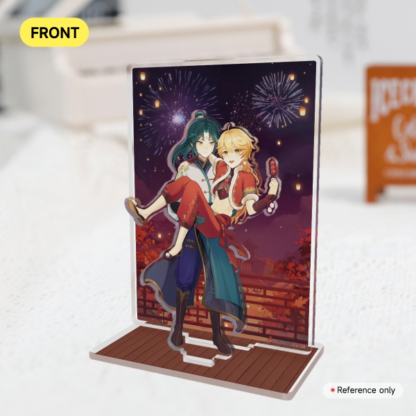 Xiao and Aether on LanternRite Standee