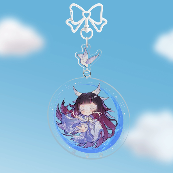 Columbina - Clear Acrylic Keychain (double sided)