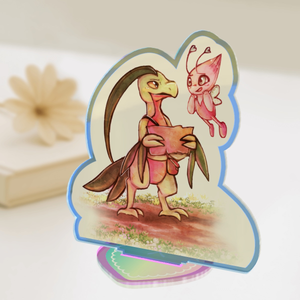 Grovyle & Celebi Rainbow Acrylic Standee