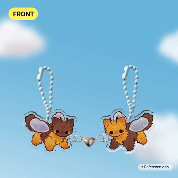 Bee Buddies Acrylic Magnet Keychains