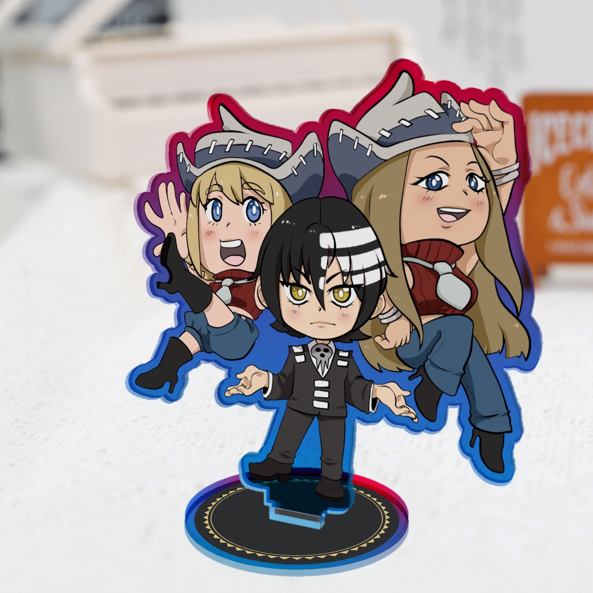 Death, Liz and Patty Standee