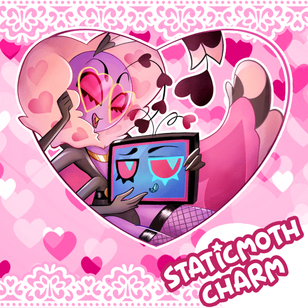 Hazbin Hotel StaticMoth Keychain