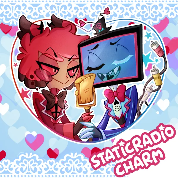 Hazbin Hotel StaticRadio Keychain