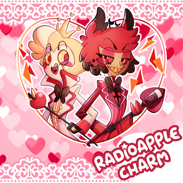 Hazbin Hotel RadioApple Keychain