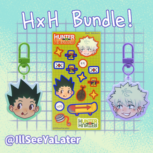 [HxH] Sticker + Keychain Bundle