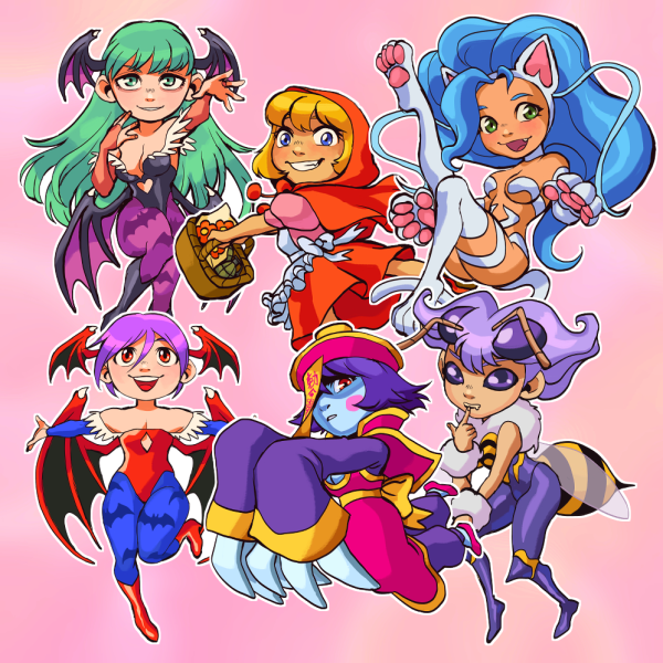 Darkstalkers Sticker Set