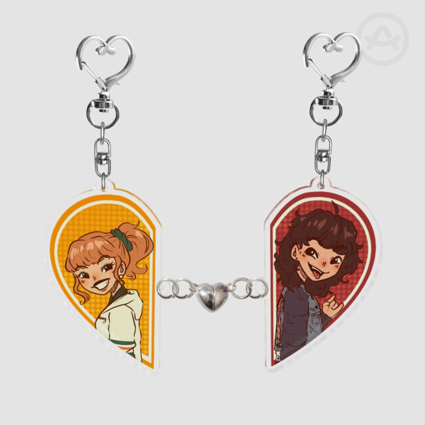 Chrissy & Eddie Magnet Keychains