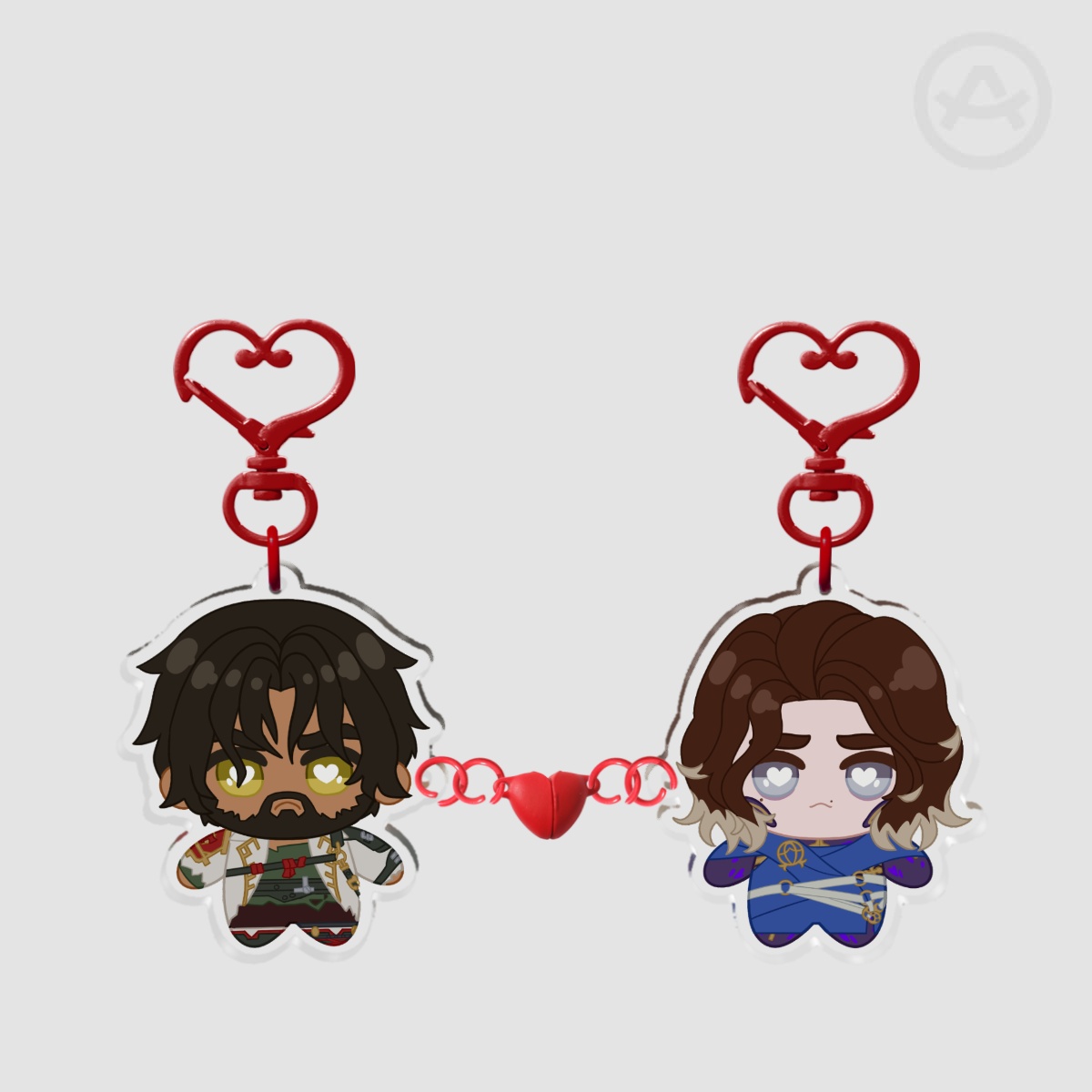 Jayce and Viktor Acrylic Magnet Keychains
