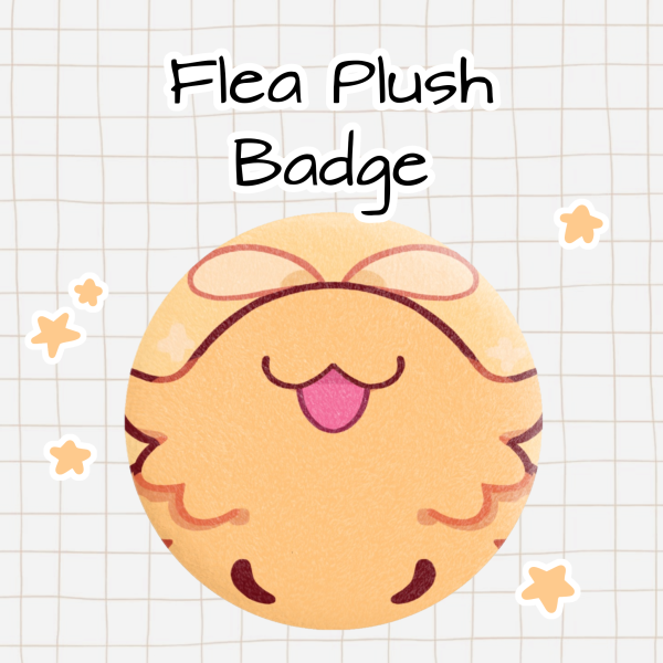 Flea Plush Badge