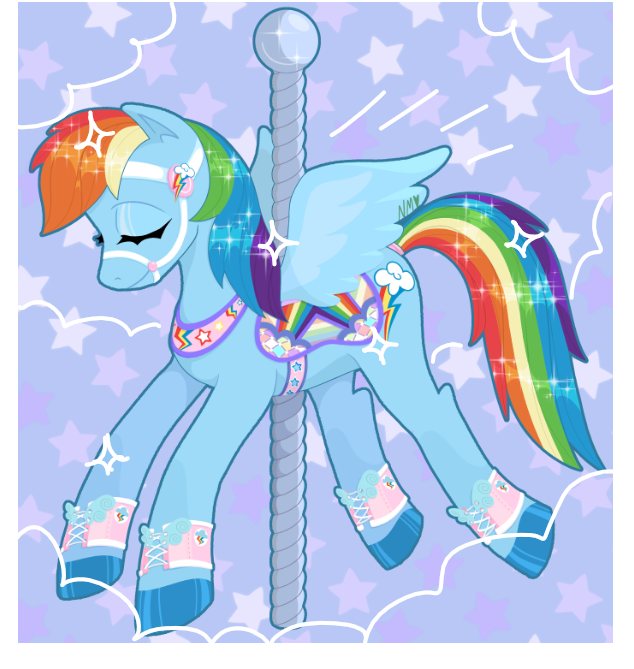 Rainbow Dash Keychain