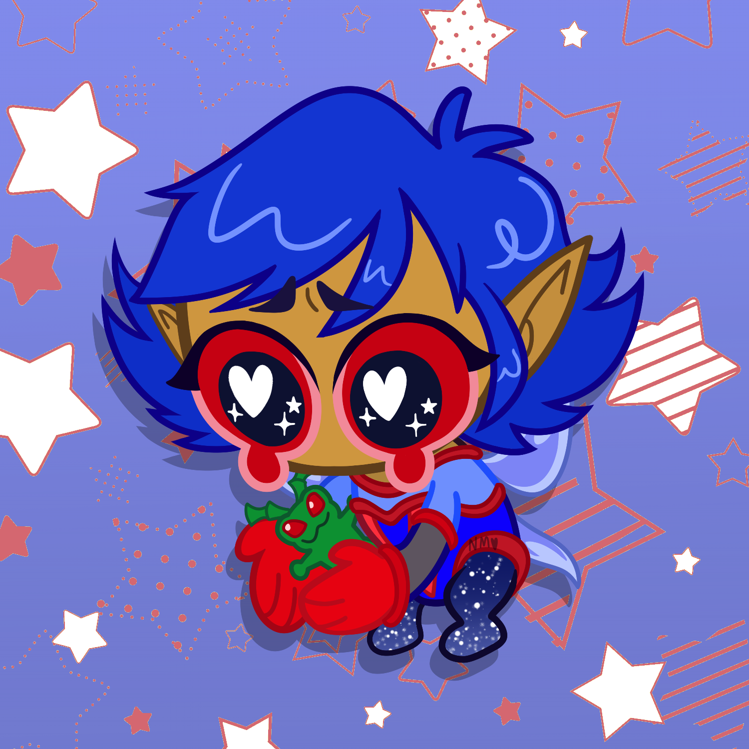 Neopets Space Faerie Keychain