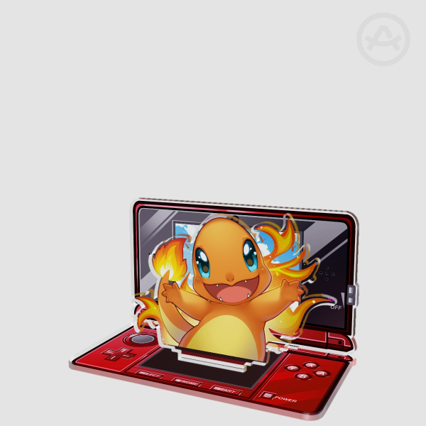 Pokèmon 3ds- Charmander Double Insert Acrylic Standees