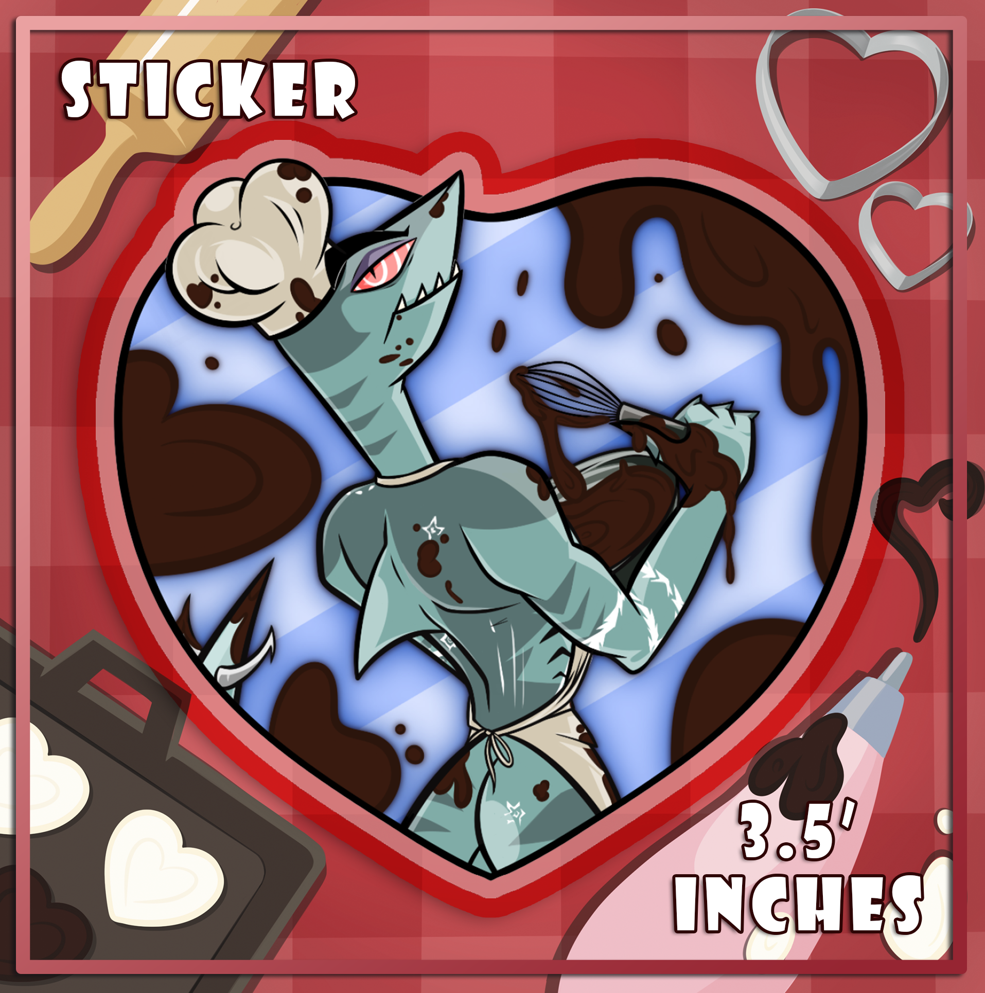 Mixing Dark Chocolate - Alessio - Die Cut Sticker