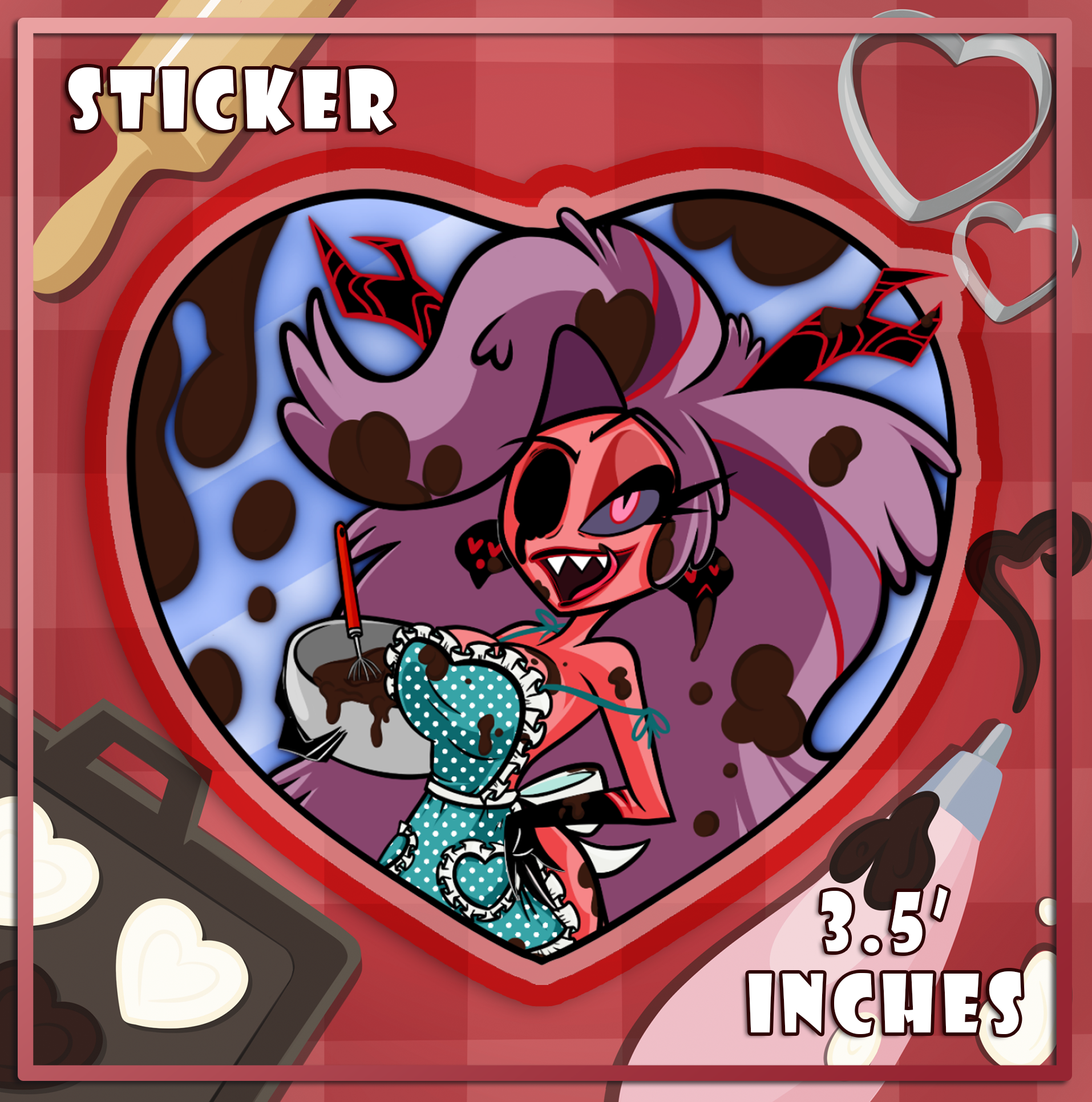 Mixing Dark Chocolate - Martha - Die Cut Sticker