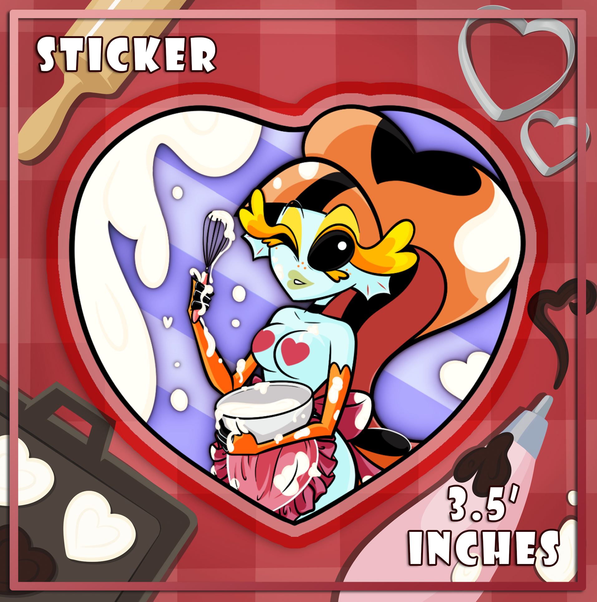 Mixing White Chocolate - Goldie - Die Cut Sticker