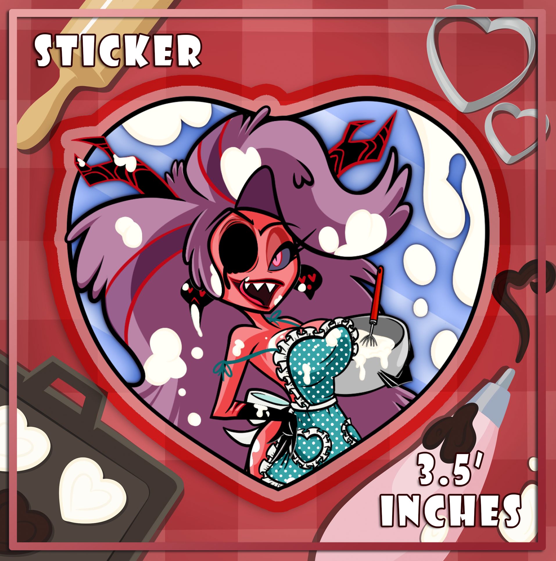 Mixing White Chocolate - Martha - Die Cut Sticker