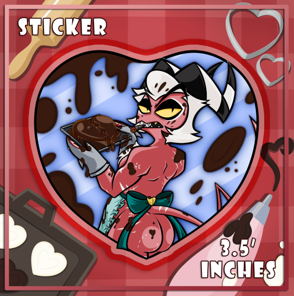 Baking Dark Chocolate - Crimson - Sticker