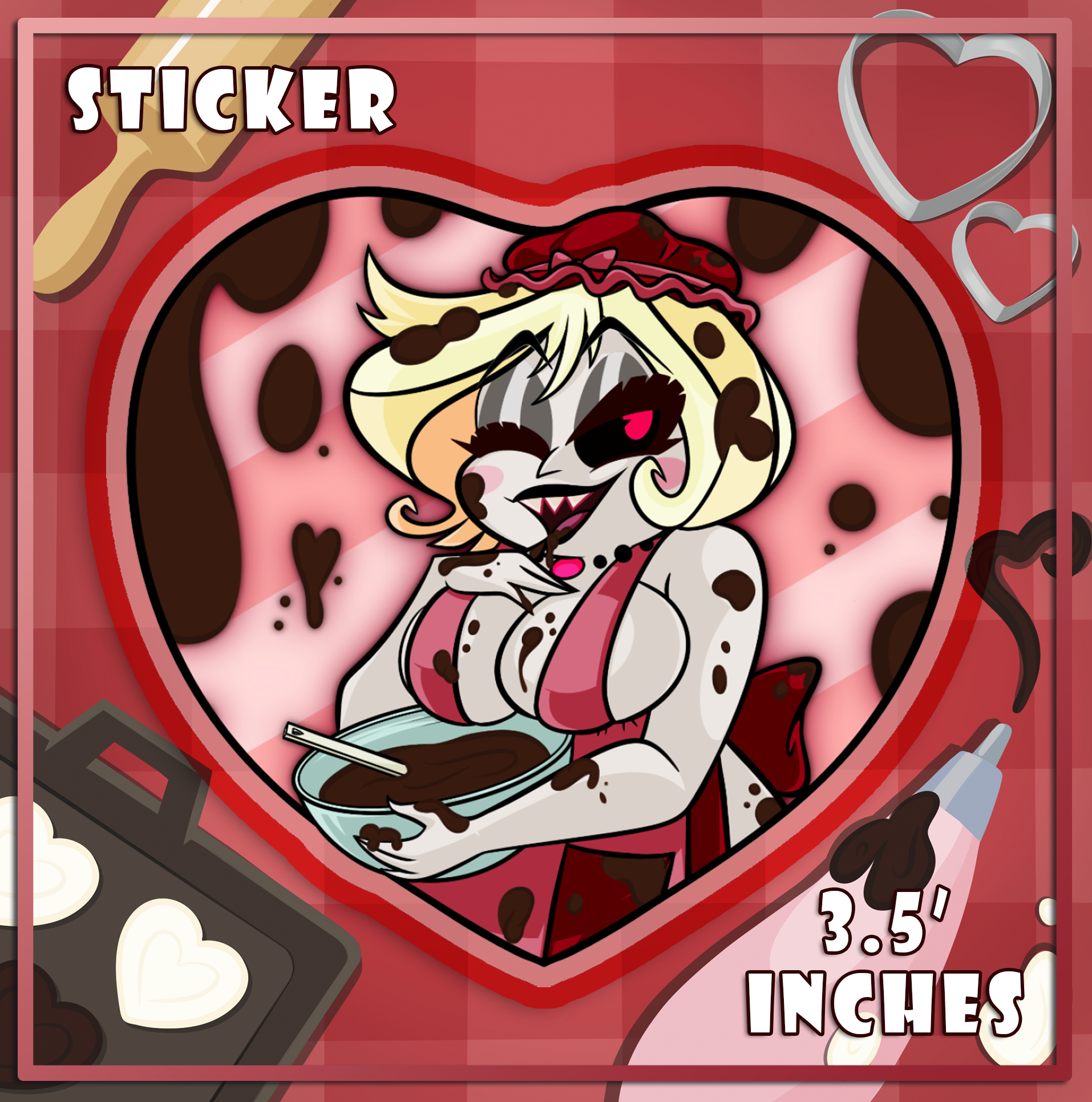 Mixing Dark Chocolate - Mimzy - Die Cut Sticker