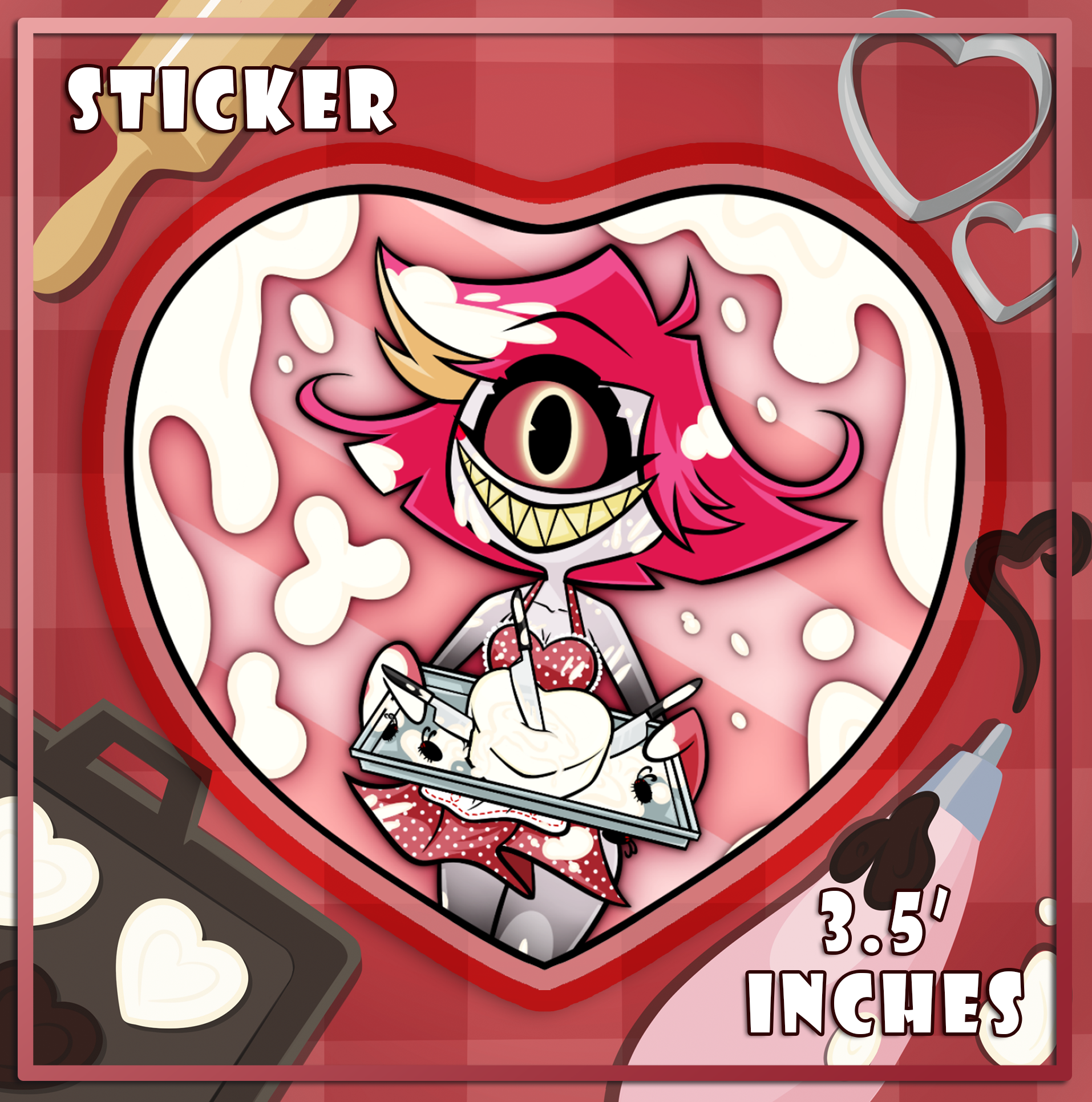 Baking White Chocolate - Niffy - Die Cut Sticker