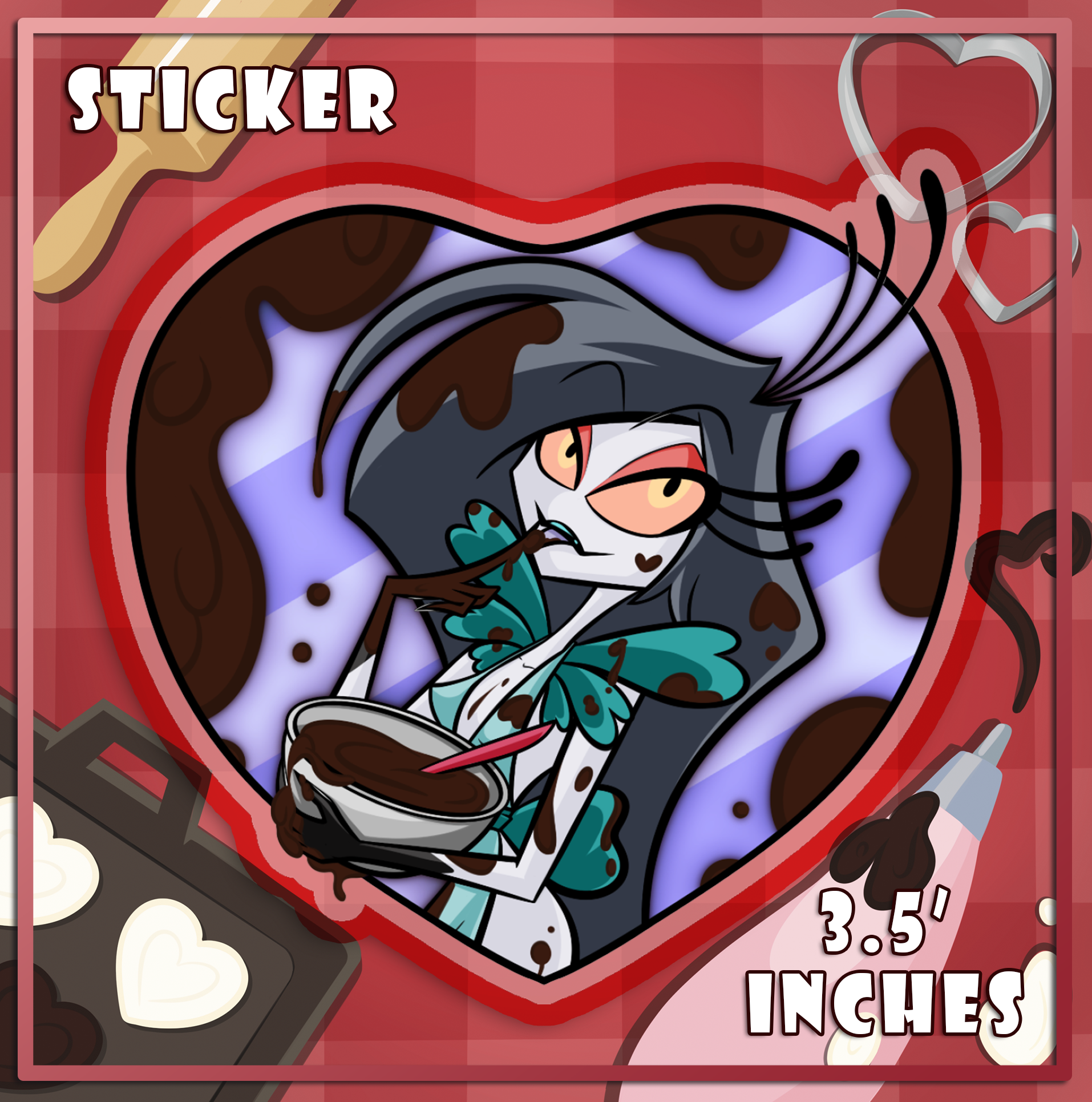 Mixing Dark Chocolate - V Factor - Die Cut Sticker