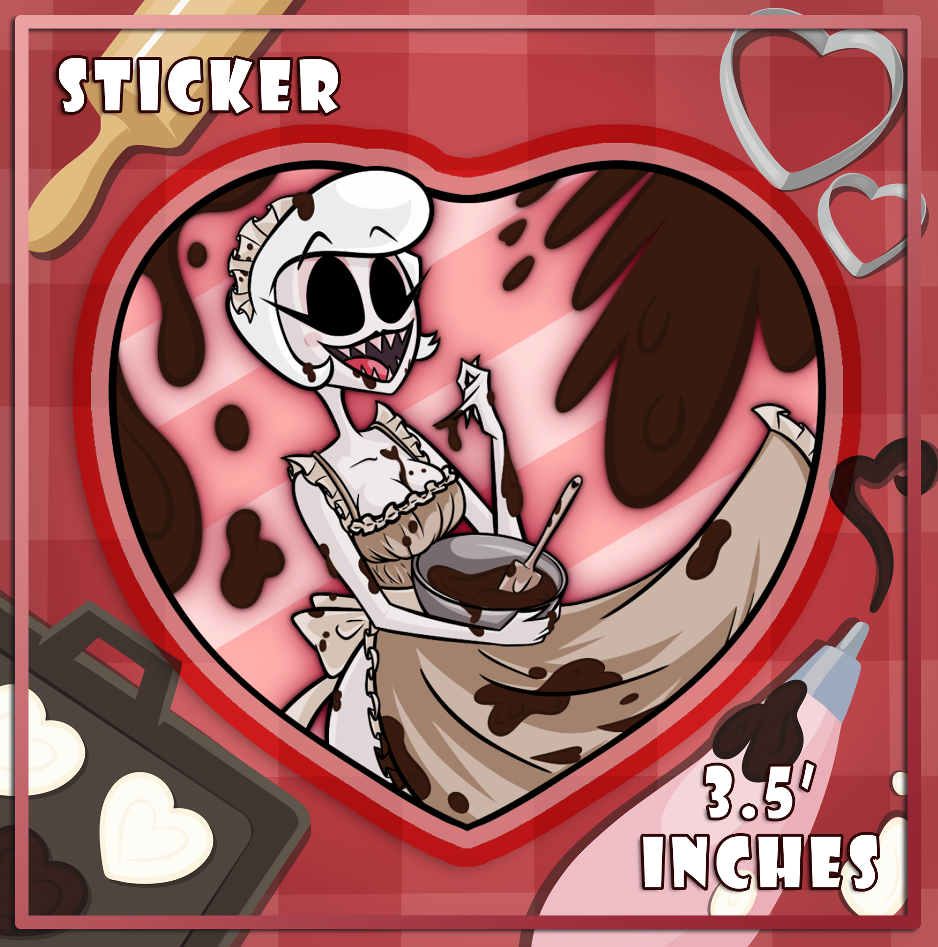 Mixing Dark Chocolate - Rosie - Die Cut Sticker