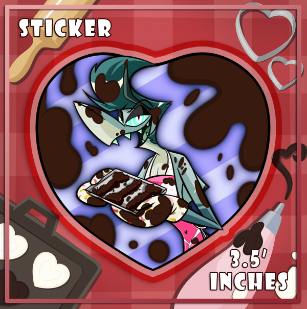 Baking Dark Chocolate - Chaz - Die Cut Stickers