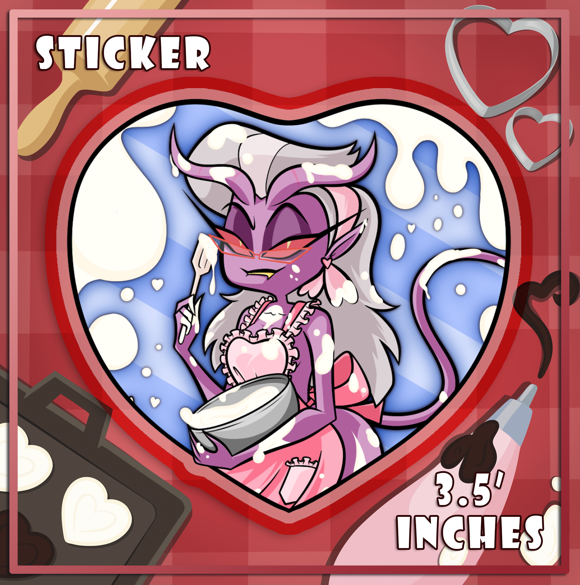 Mixing White Chocolate - Mayberry - Die Cut Sticker