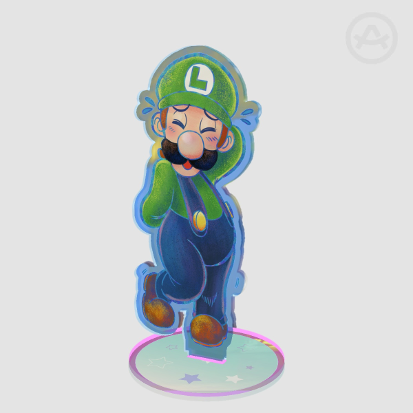 Embarrassed Weegee Rainbow Acrylic Standees
