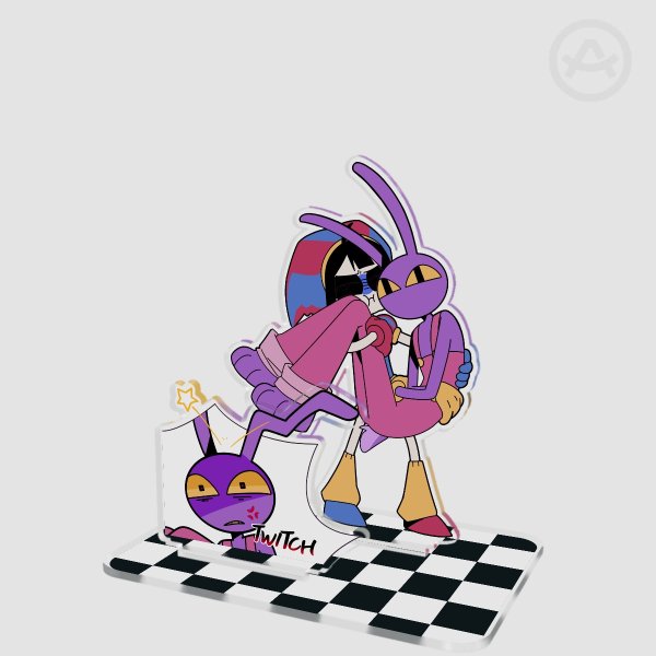 [TADC] Jax and Pomni "Princess Carry" Acrylic Standee