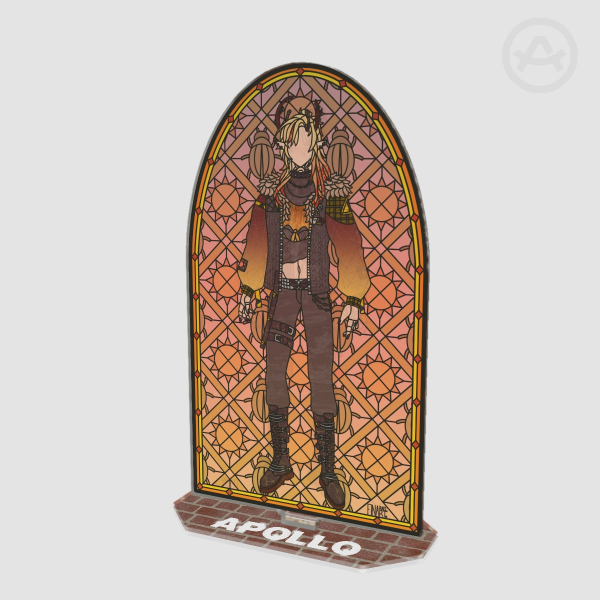 Apollo Bugman OPAQUE Stained Glass Acrylic Stand