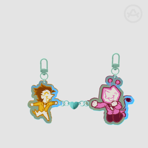 SpamTenna Acrylic Magnet Keychains
