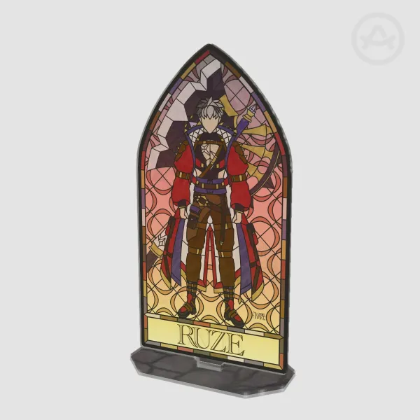 Crimzon Ruze OPAQUE Stained Glass Acrylic Stand
