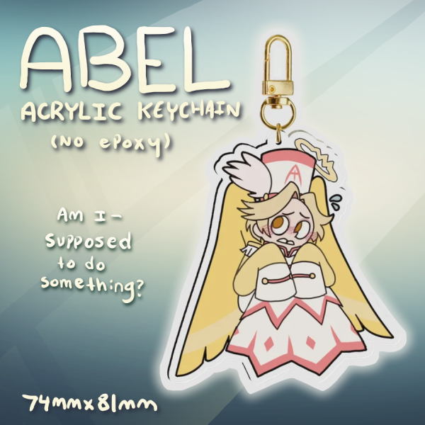Nervous Abel Keychain