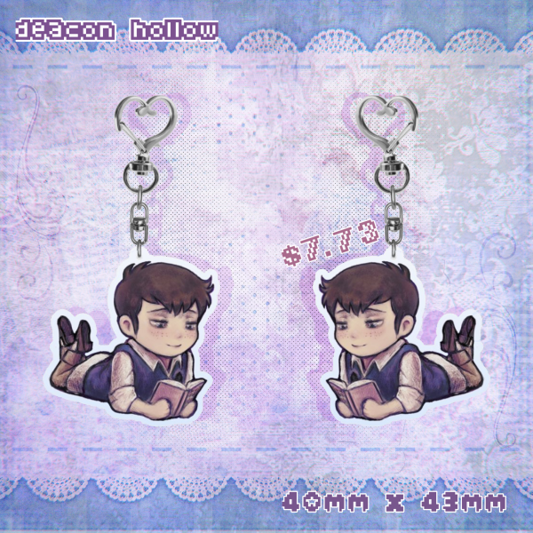 deacon hollow keychain!! (40mm x 43mm)