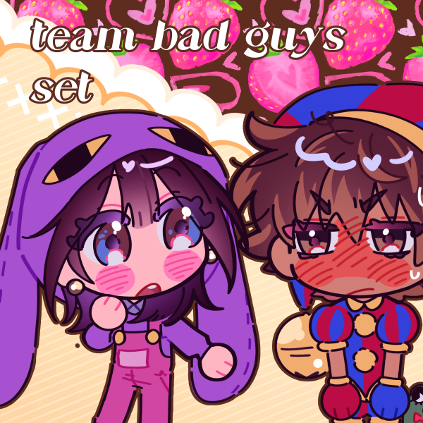 [TADC] Human FunnyBunny Phone Charms Set