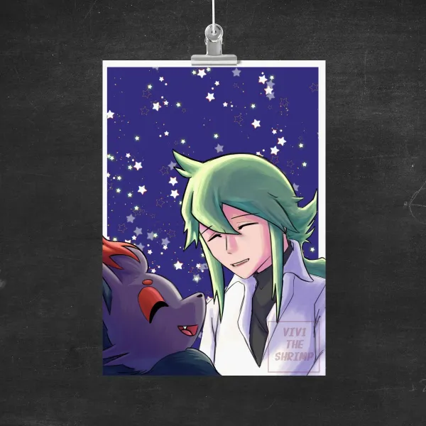 N and Zorua Print