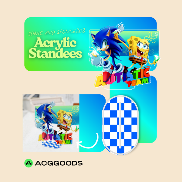 Sonic and SpongeBob  Acrylic Standees