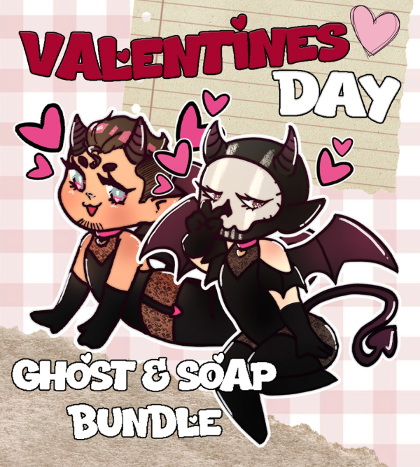 Call of Duty x Valentines Day Incubi Ghost & Soap Keychain Bundle