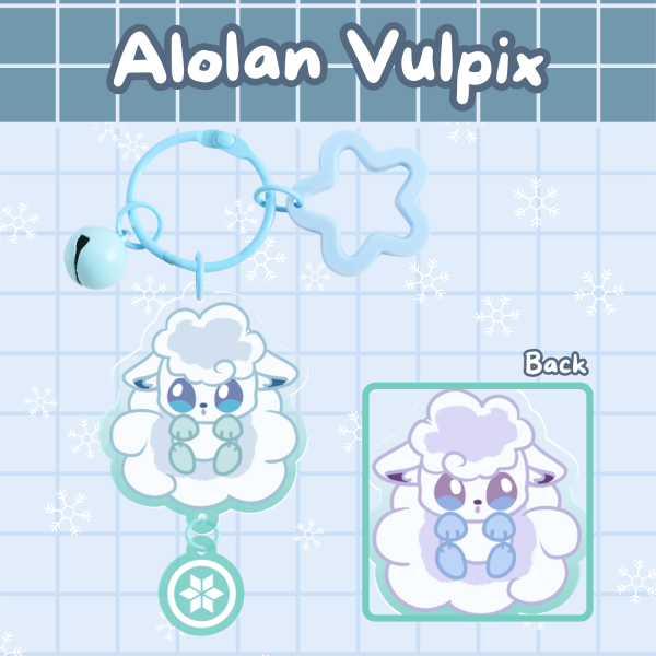 [Pokemon] Connecting Keychain - Alolan Vulpix
