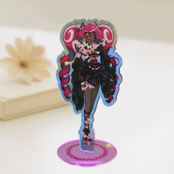 Hazbin Hotel Velvette in Okobo Rainbow Acrylic Standees