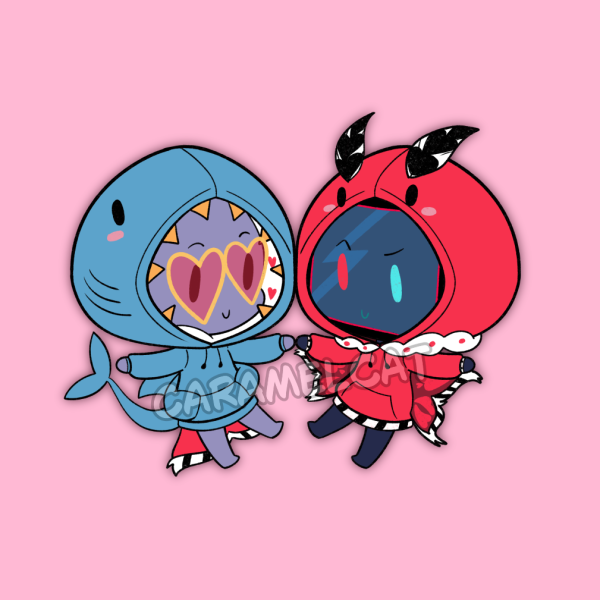 Hazbin Chibi Hoodie Keychains - Staticmoth
