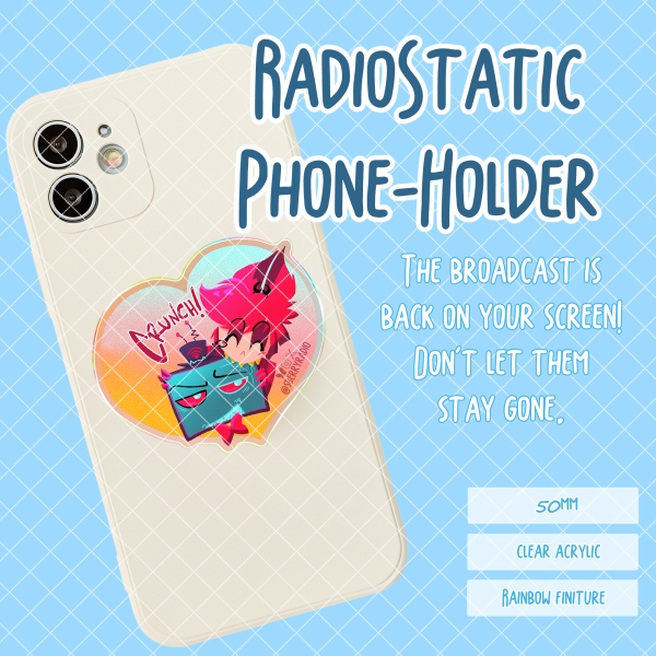 RadioStatic Acrylic Airbag Phone Holder - 1.96"(50mm), Rainbow