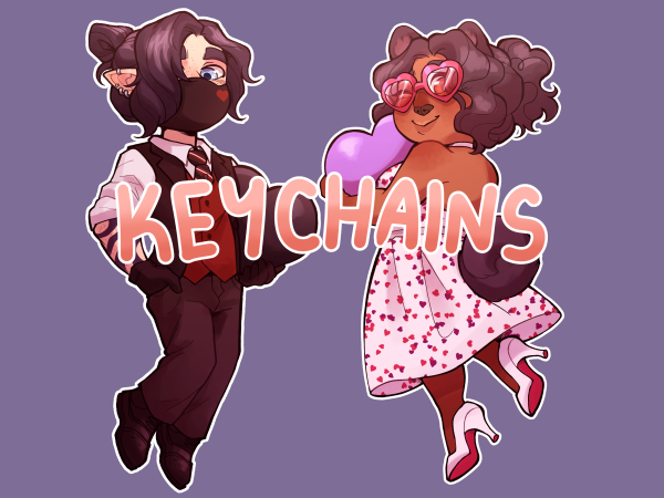 Zanemau Valentine's Keychains Bundle