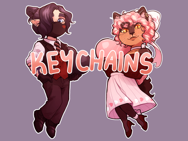 Zane~Chan Valentine's Keychains Bundle
