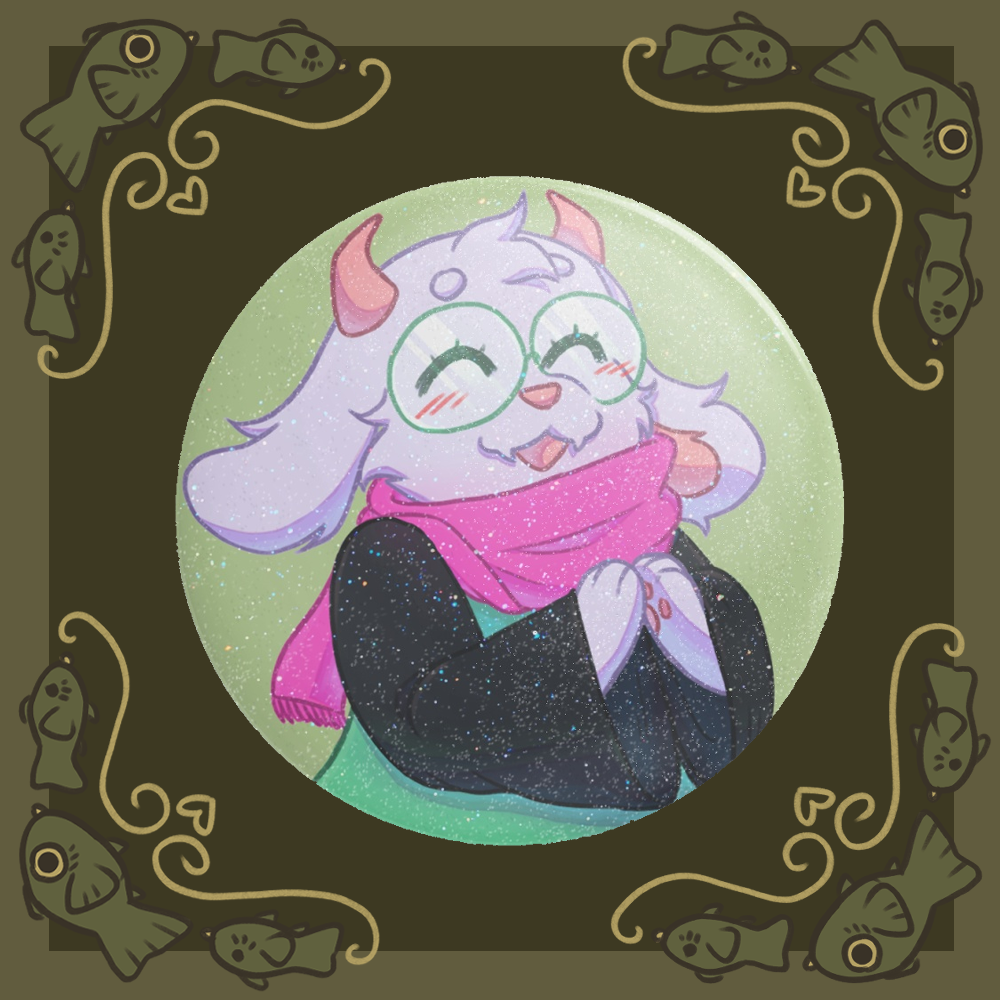 Ralsei Round Badge