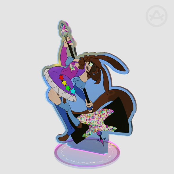 Confetti Rainbow Acrylic Standee