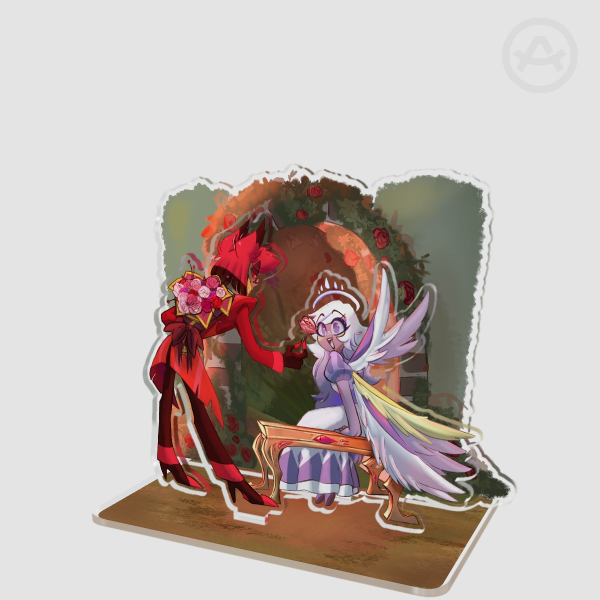 Radiojoy (Alastor X Emily) Garden Acrylic Stand