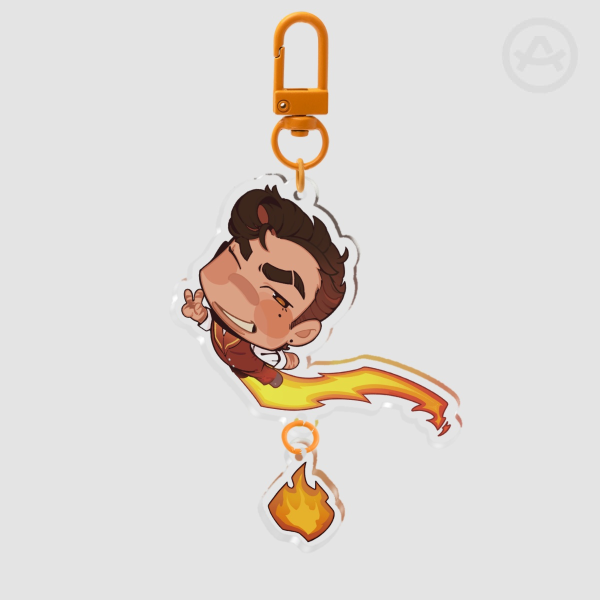 Flame thrower keychain