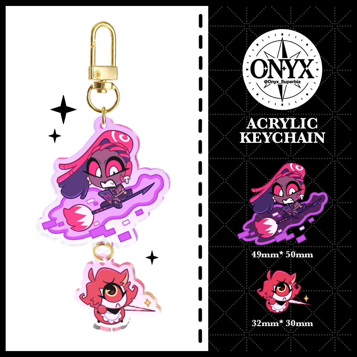 Velvette vs Niffty • Connection Acrylic Keychain