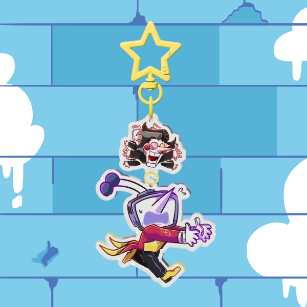 Falling For You Spamtenna Connection Keychain